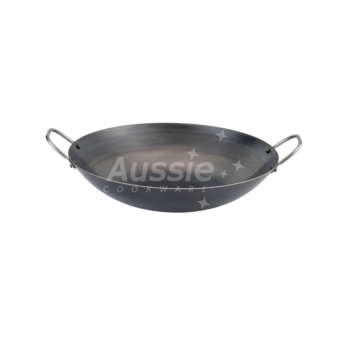 AUSSIE COOKWARE 14" WOK WITH 2 LOOP HANDLE
