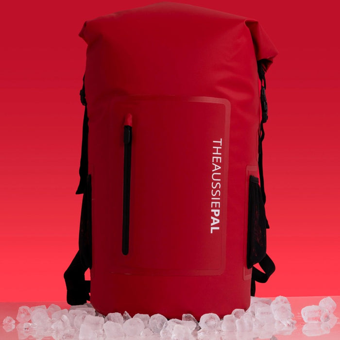 AUSSIE PAL INSULATED COOLER BACKPACK 35L [CLR:RED]