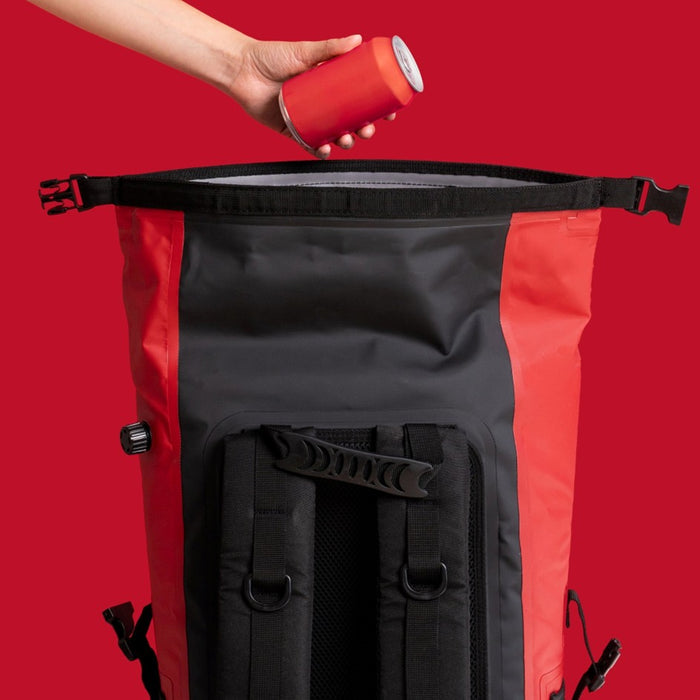 AUSSIE PAL INSULATED COOLER BACKPACK 35L [CLR:RED]