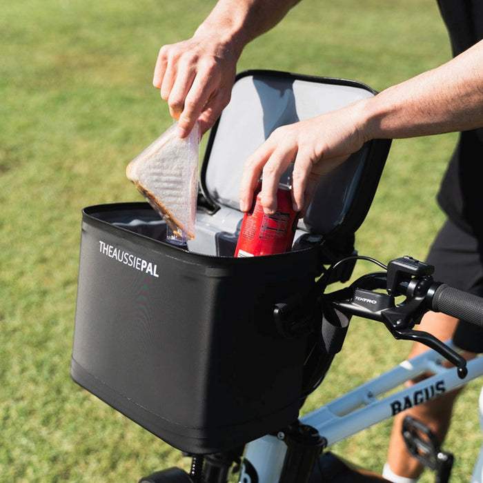 AUSSIE PAL INSULATED RIDEPAL 6L COOLER BAG BLACK