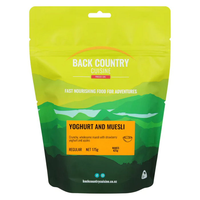 BACK COUNTRY YOGHURT AND MUESLI REGULAR