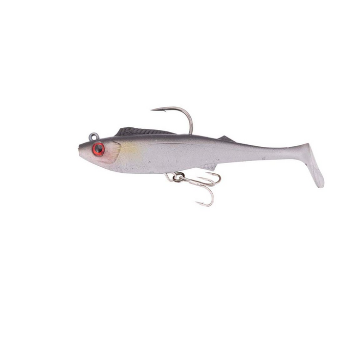 BERKLEY SHIMMA PRO RIG [SZ:8.5 INCH CLR:SILVER GHOST]