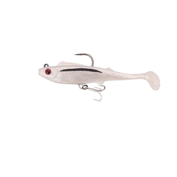 BERKLEY SHIMMA PRO RIG [SZ:8.5 INCH CLR:PEARL WHITE]