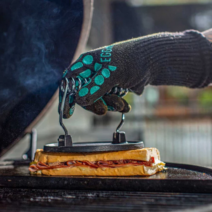 BIG GREEN EGG CAST IRON GRILL PRESS