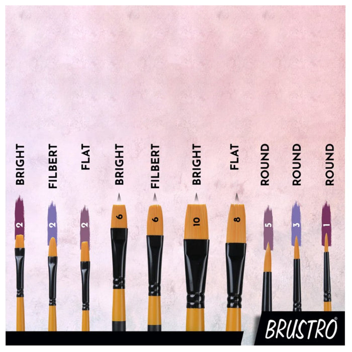 Brustro Artist Brushes - SCOOBOO - BRWBB10 - Paint Brushes