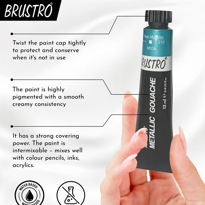Brustro Artists Metallic Gouache
