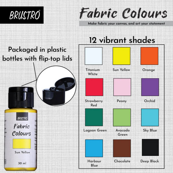 Brustro Artists Multicolor Fabric Colours Set