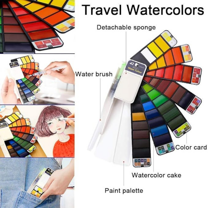 Brustro Artists Watercolour Pan - Set of 42