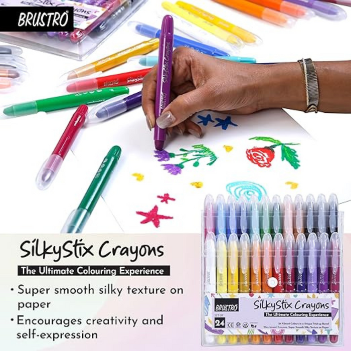 Brustro SilkyStix Crayons Set