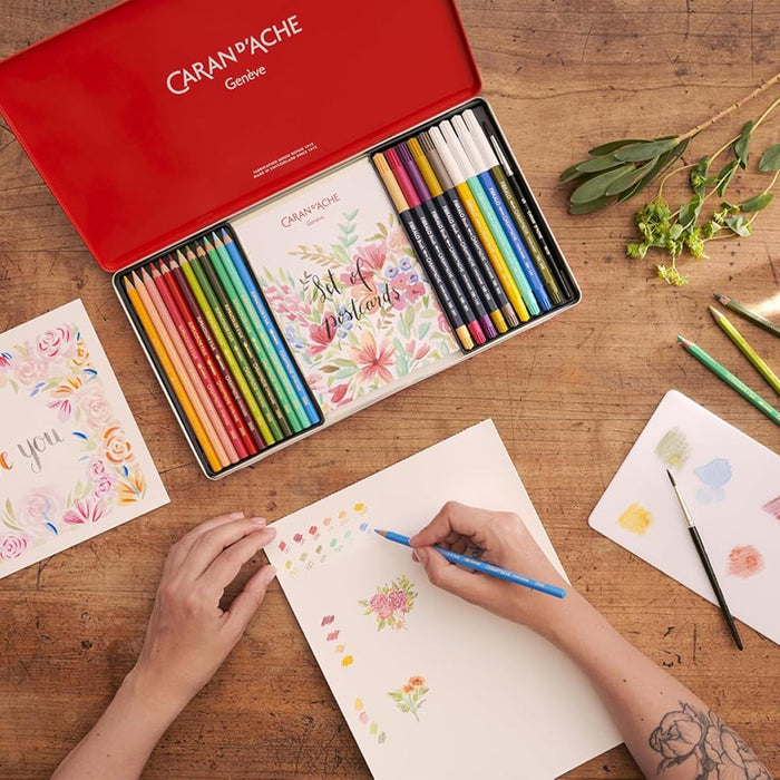 Caran d'Ache Botanical Colouring and Lettering Set by Julie Thomas