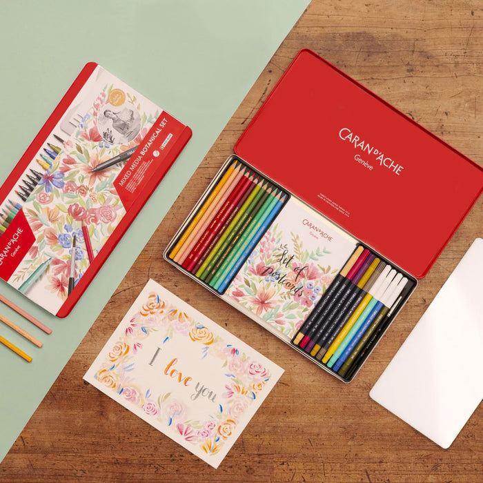 Caran d'Ache Botanical Colouring and Lettering Set by Julie Thomas