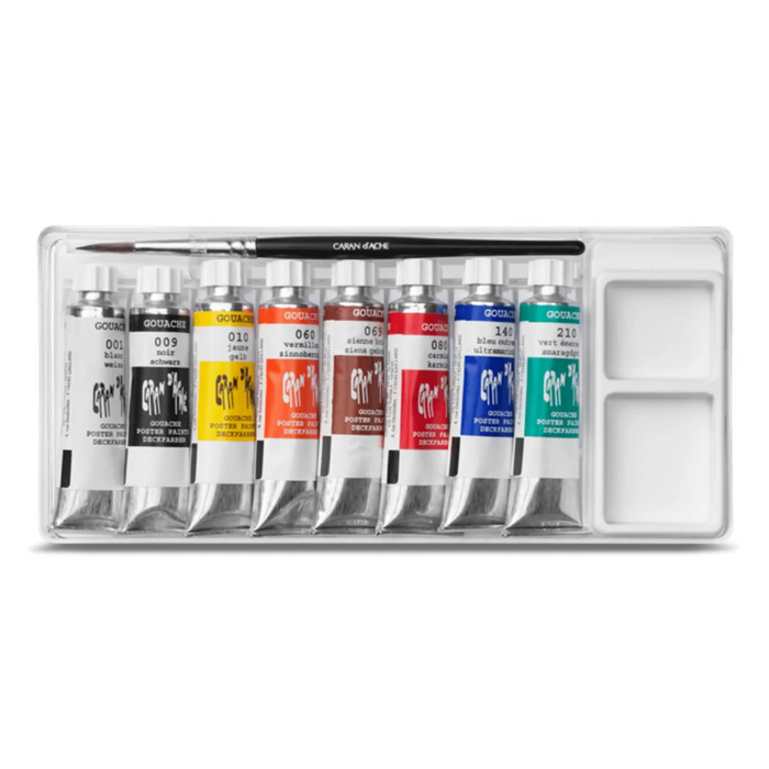 Caran d'ache Classic Gouache Studio Colour Tubes - 10ml in 8 Shades