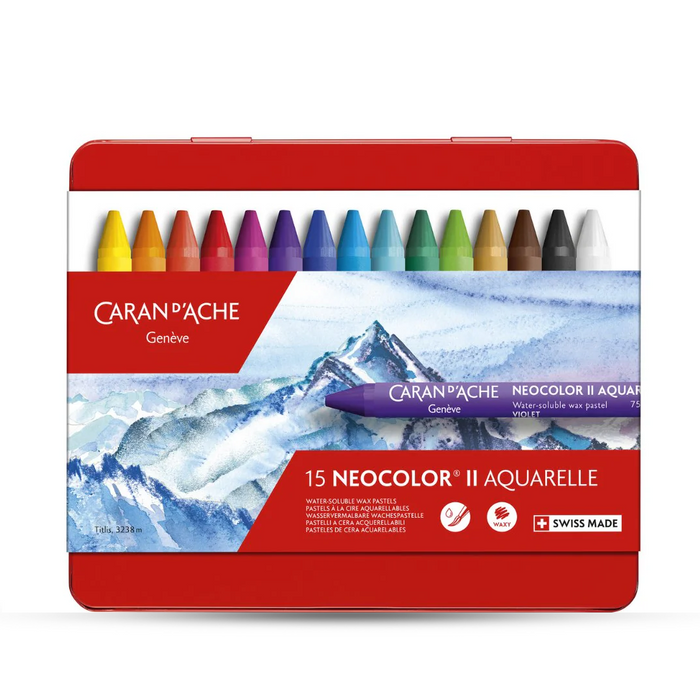 Caran d'ache Neocolor II Water Soluble Wax Pastels Sets