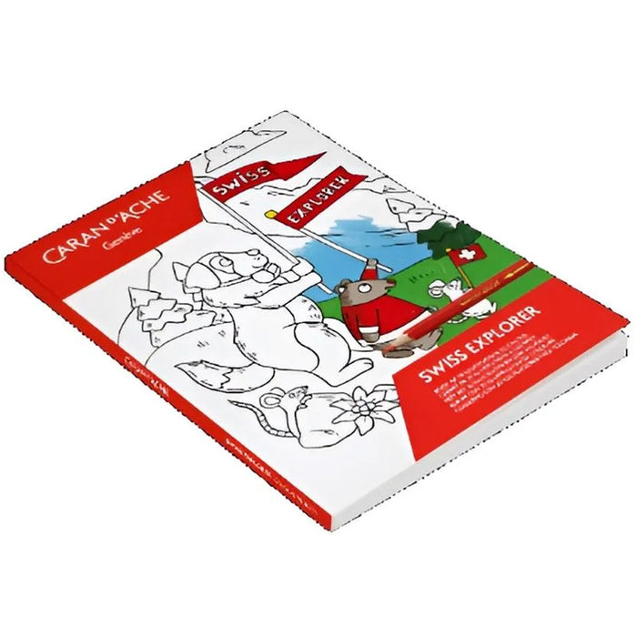 Caran D'ache Swiss Explorer A5 Colouring Book