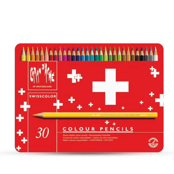 Caran D'Ache Swisscolor Metal Water Pencil Set