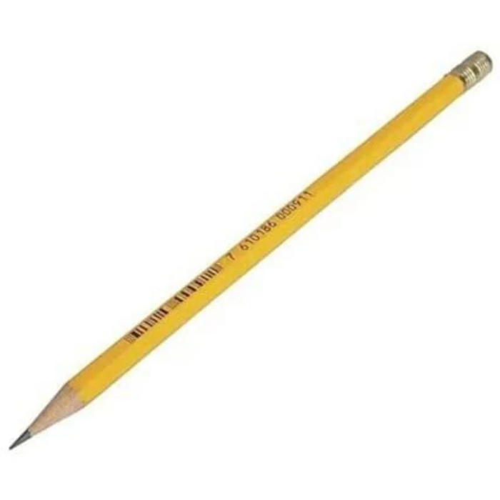 Caran d'ache Yellow Graphite Pencil With Eraser Cap