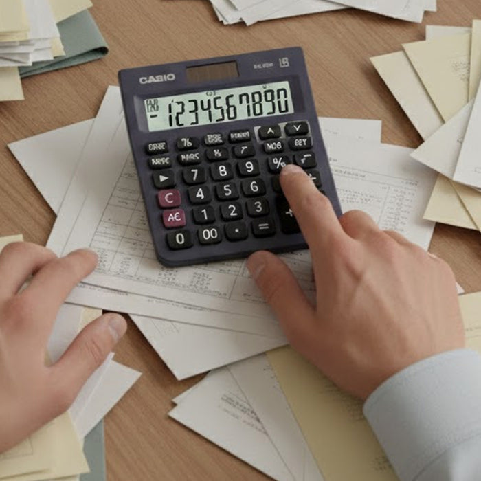 Casio 150 Steps Check and Correct Desktop Calculator with Tax & GT Keys
