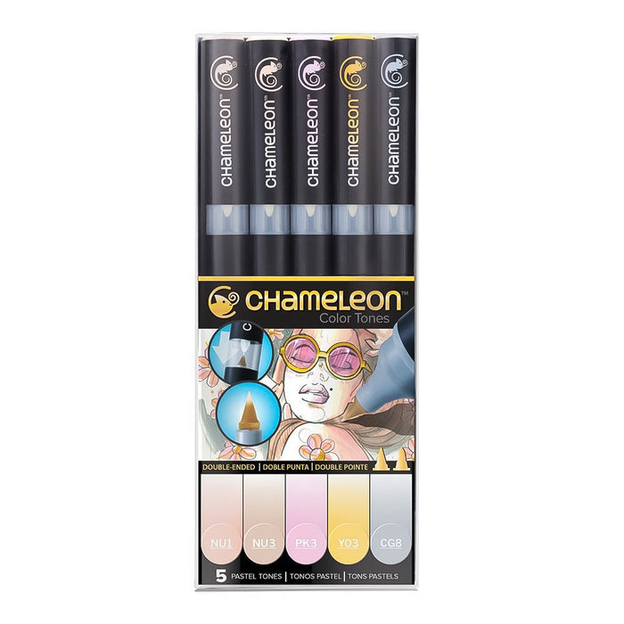 Chameleon Dual Tip Brush Pen Set
