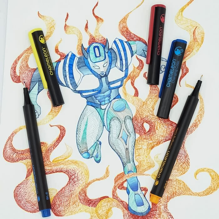 Chameleon Fineliners Designer Colors Set