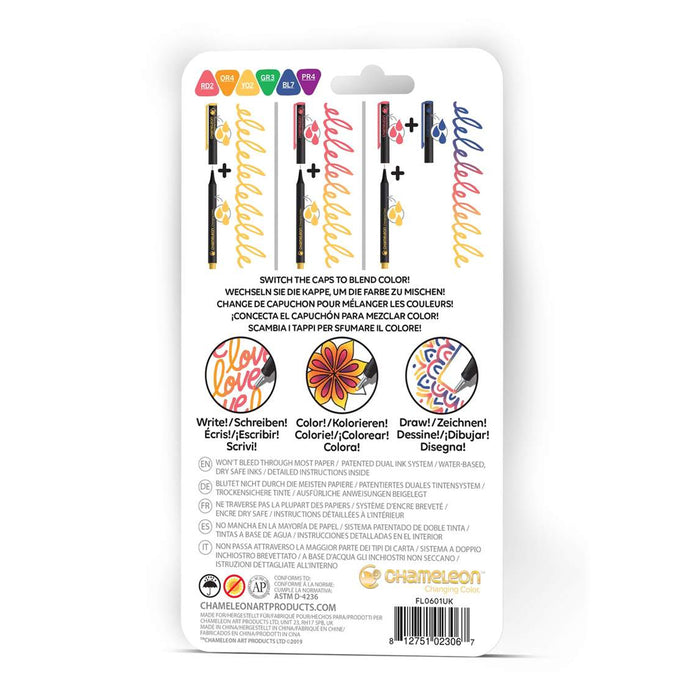Chameleon Fineliners Primary Colors Set