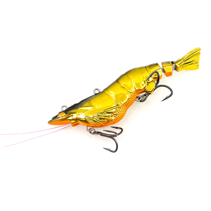 CHASEBAITS ARMOUR PRAWN [SZ:110MM CLR:03 GOLD CHROME]