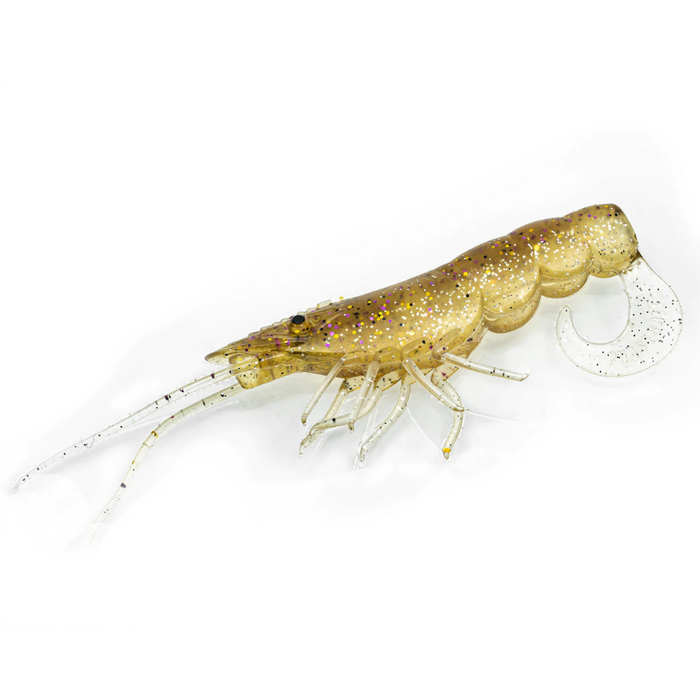 CHASEBAITS CURLY PRAWN [SZ:60MM CLR:04 GOLD SHINER]