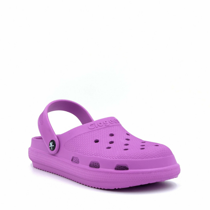 CLOGEES WOMENS SOFTY FASHION CLOG PURPLE [SZ:6]