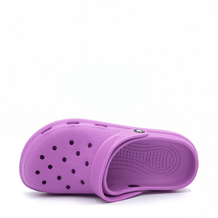 CLOGEES WOMENS SOFTY FASHION CLOG PURPLE [SZ:6]