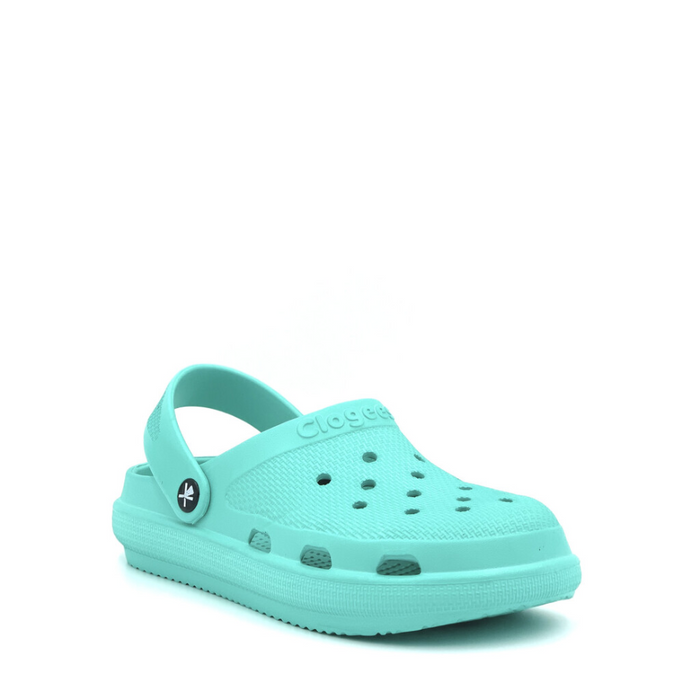 CLOGEES WOMENS SOFTY FASHION CLOG TEAL [SZ:6]