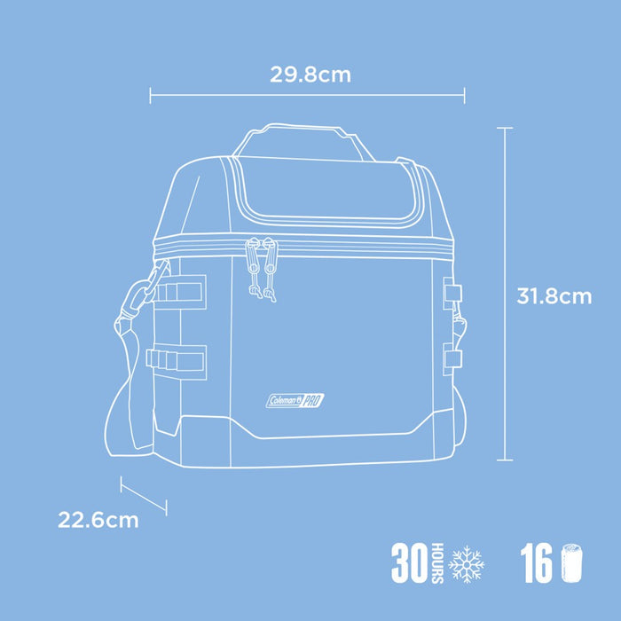 COLEMAN COOLER PRO 16 CAN SOFT COOLER BLUE SKY