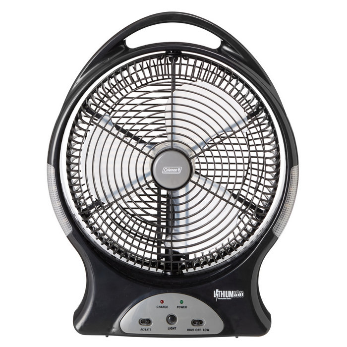COLEMAN FAN RECHARGEABLE 12" LITHIUM ION