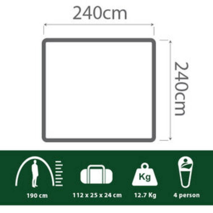 COLEMAN INSTANT UP 4P TENT SILVER EVO