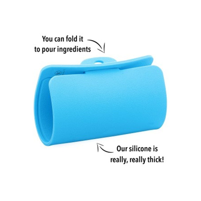 COLLAPSIBLE SPACE SAVING SILICONE CHOPPING CUTTING BOARD BLUE