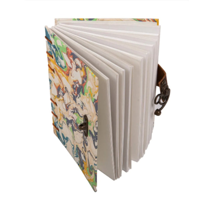 Craft Junky Journal Diary with Lock - Special Binding Unruled Diary for Girls with Marble Art Print - SCOOBOO - BSSB - journals