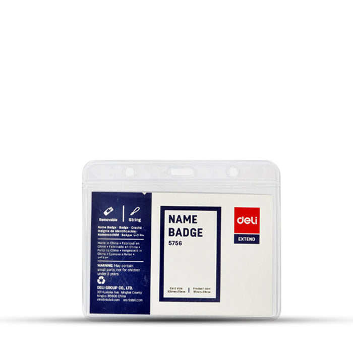 Deli Transparent Name Badge