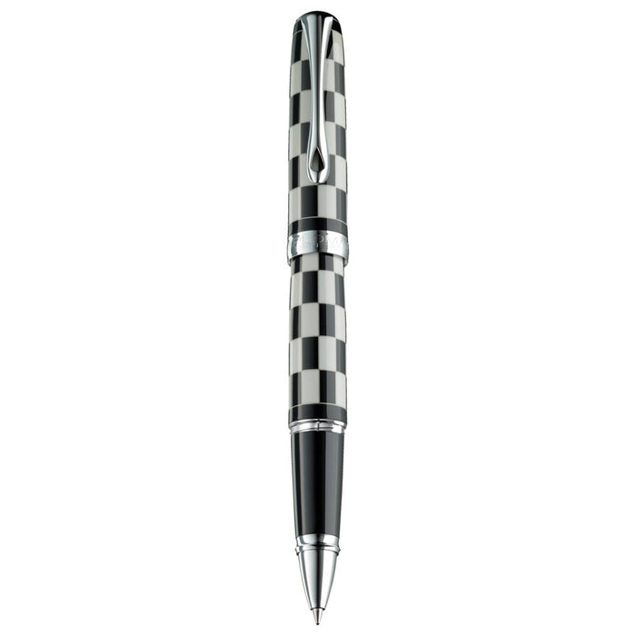 Diplomat Excellence A Plus Rome Black White Roller Ball Pen D40102030 - SCOOBOO - DP_D40102030_EXC_A_RM_BLK_WHT_RB - Roller Ball Pen