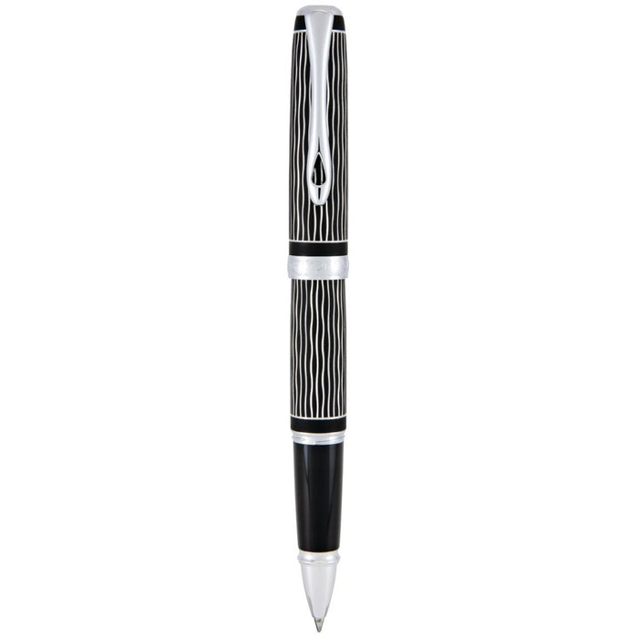 Diplomat Excellence A Plus Wave Guilloche Lapis Black Roller Ball Pen D40104030 - SCOOBOO - DP_D40104030_EXC_A_WV_GUI_LPBLK_RB - Roller Ball Pen