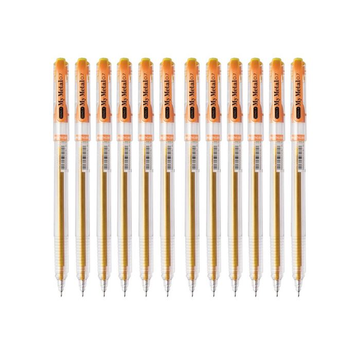 Dong-A 0.7mm Metallic Gel Pen Set