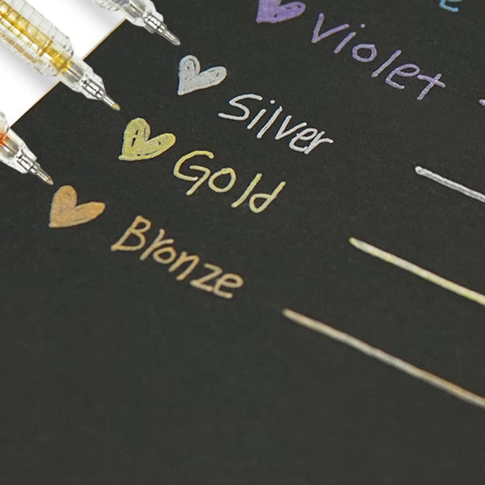 Dong-A 0.7mm Metallic Gel Pen Set