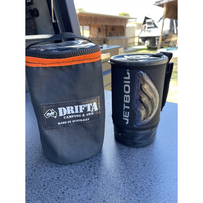 DRIFTA STOCKTON JETBOIL FLASH CANVAS & CLEAR TOP BAG