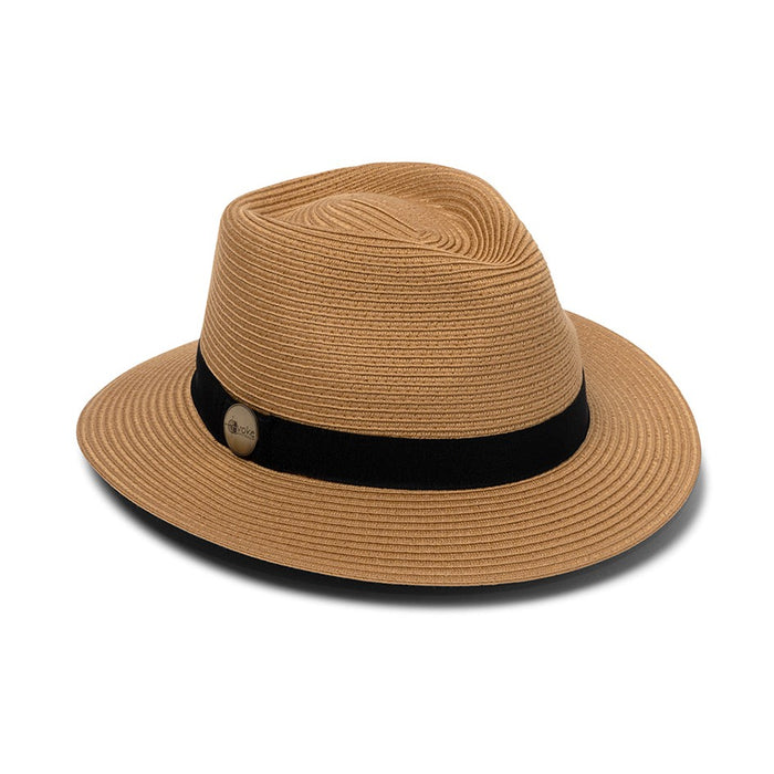 EVOKE REEF PANAMATE HAT EV080 [CLR:CARAMEL SZ:58CM MEDIUM/LARGE]