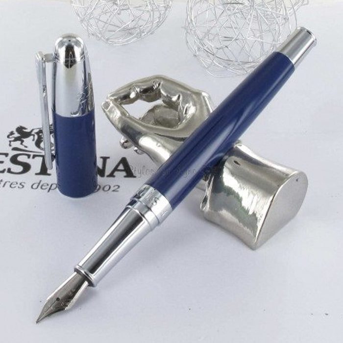 Festina Fountain pen Classicals Chrome Blue