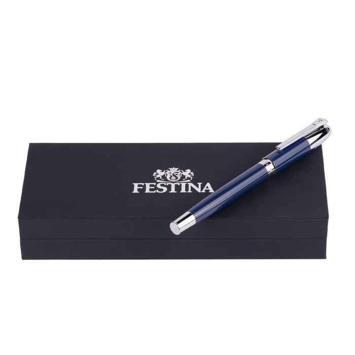 Festina Fountain pen Classicals Chrome Blue