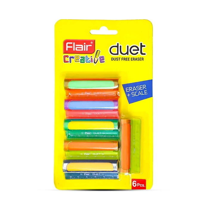 Flair Creative Duet Eraser+Scale Set
