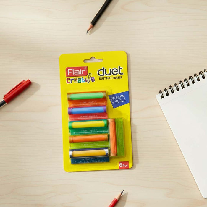 Flair Creative Duet Eraser+Scale Set