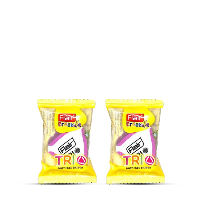 Flair Creative Trio Dust Multicolor Eraser Set