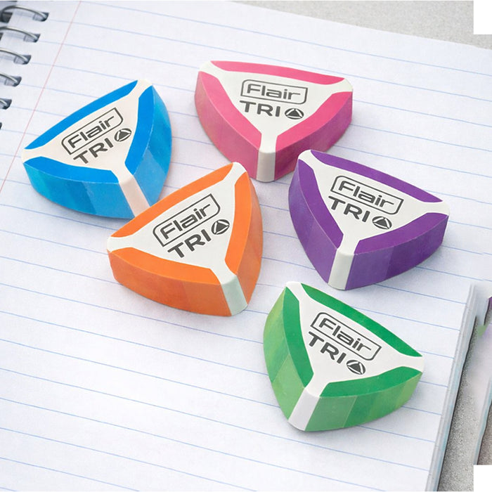 Flair Creative Trio Dust Multicolor Eraser Set