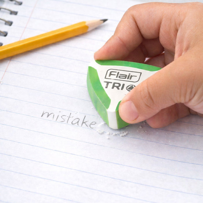 Flair Creative Trio Dust Multicolor Eraser Set