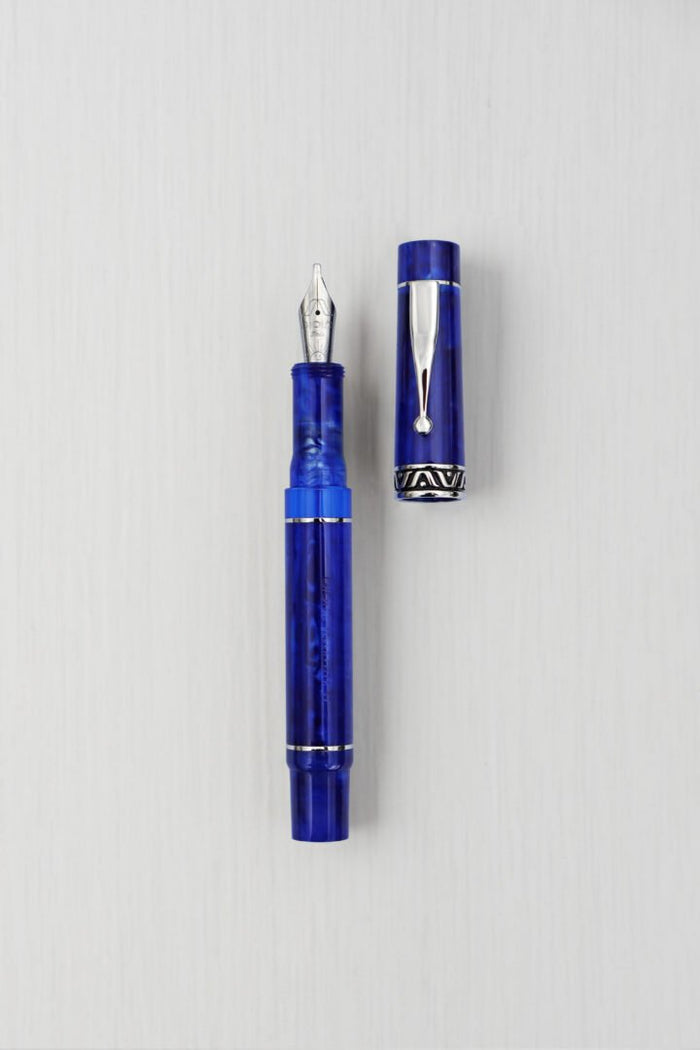 Gioia Bellevista Mare Chiaro Blue Fountain Pen - SCOOBOO - GB-914-M - Fountain pen