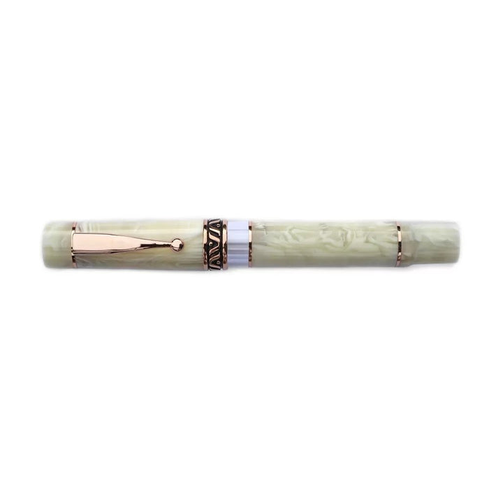 Gioia Ivory White Pearl-Rosegold Fountain Pen- Medium - SCOOBOO - GB-916-M - Fountain Pen